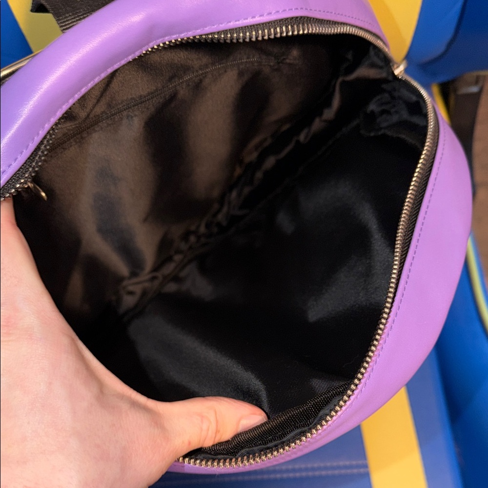 Purple and Black Bat Backpack - Picture 6 of 7